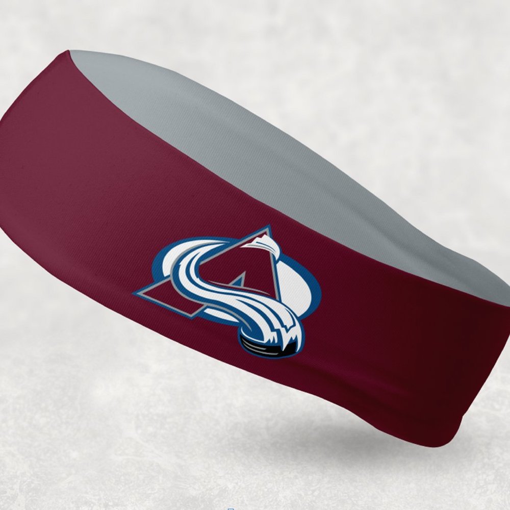 2 Pack - NEW - Reversible Colorado Avalanche Headband